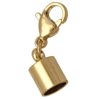 Gold 6 mm End Cap with Clasp