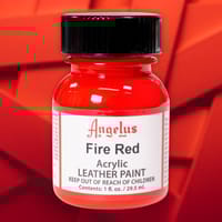 Fire Rouge - Peinture acrylique pour cuir Angelus - 29,5 ml (1 oz.)