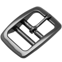 Double-Barred Belt Buckle Gun Metal - 1 | 10 | 30 Pieces
