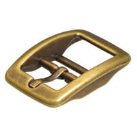 Double-Barred Belt Buckle Antique Brass - 1 | 10 | 30 Pieces