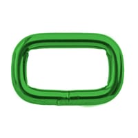 Anneaux Carrés 'Acier Inoxydable' Vert 20 x 4 mm