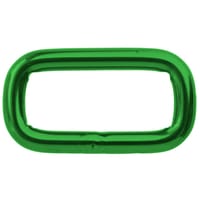 Anneaux Carrés 'Acier Inoxydable' Vert 25 x 4 mm