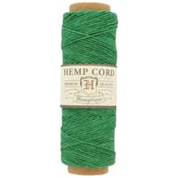 Green - 0.5 mm - Hemp Rope by Hemptique (62.5 meter)