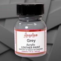 Gris - Peinture acrylique pour cuir Angelus - 29,5 ml (1 oz.)