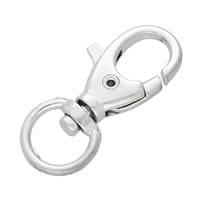 Chromé 41 mm - Ø 12 mm Mousqueton à targette 