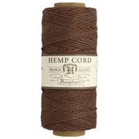 Marron Foncé - 1 mm - Cordon en chanvre de Hemptique - 62,5 mètres