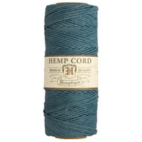 Dusty Bleu - 1 mm - Cordon en chanvre de Hemptique - 62,5 mètres