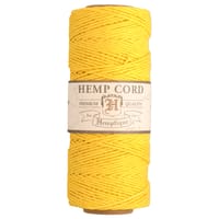 Jaune - 1 mm - Cordon en chanvre de Hemptique - 62,5 mètres