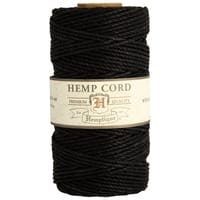 Noir - 1.8 mm - Cordon en chanvre de Hemptique - 62,5 mètres