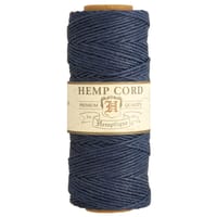Navy - 1 mm - Cordon en chanvre de Hemptique - 62,5 mètres