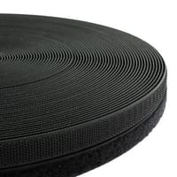 Noir 16mm Bande de Velcro