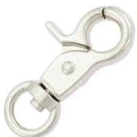 Nickel 45 mm - Ø 10 mm Clip Mousqueton à targette