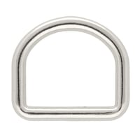 Nickeled Bronze 40 x 6 mm KONG D-Ring