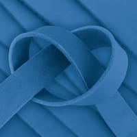 Royal Bleu 40 mm Lanière en cuir graissé (cuir Pull-Up) - env. 140 cm Royal Bleu 40 mm Lanière en cuir graissé (cuir Pull-Up) - env. 140 cm