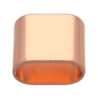 Rose Gold Tube de Cordon 'Double' 20mm