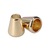Embouts De Cordon Cône 'Or' 4 mm. (1 pièce)