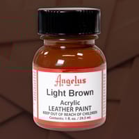 Light Marron - Peinture acrylique pour cuir Angelus - 29,5 ml (1 oz.)