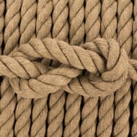 Mocha Brown Cotton Twisted Rope - Ø 10 mm