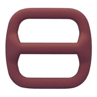 Luxe Silicone Tri Glide Maroon 20 x 4 mm