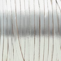 Metallic Foil Argent - Lacets en Cuir de Kangourou 3 mm