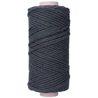 Midnight Blue 3 mm. Macramé Cotton Cord (Single Strand) - 150 m