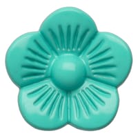 Perle Curseur Fleur - Turquoise