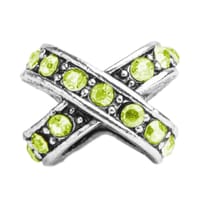 Double Perle Silver - Diamants Vert