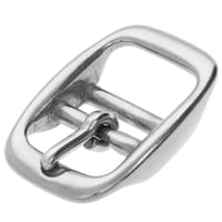Double-Barred Belt Buckle Stainless Steel 16 mm