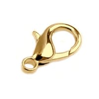 Fermoir collier métal doré 9 mm