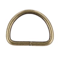 Antique Brass 26 x 3 mm D-ring