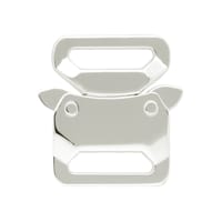 15mm Argent Shiny Safe Lock Boucle