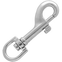 Chrome Mousqueton à targette 68 mm - Ø 13 mm