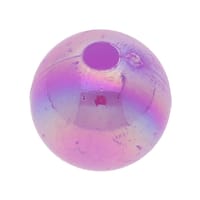 Perle Acrylique Ronde à Facettes - Violet