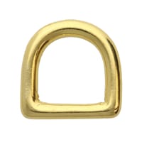 Brass 13 x 3 mm D-ring