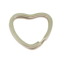 Stainless Steel 31 x 3 mm Heart Shaped Flat Split Ring Stainless Steel 31 x 3 mm Heart Shaped Flat Split Ring