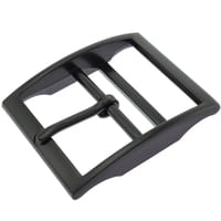 Boucle de Ceinture Double Barre Noir 40 mm