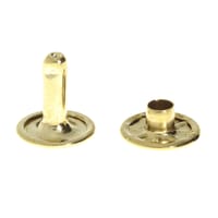 rivet double calotte 'Laiton' 10 mm