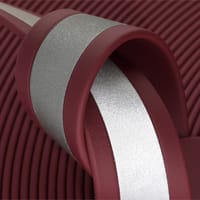 Wine Rouge (WN521) Réfléchissante BioThane 'BETA' ® 25 mm - 2.5 mm Au Mètre