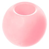 Perle Plastique Ronde - Pastel Rose