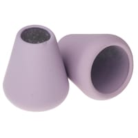 Silicone Violet pastel 6 mm Embouts De Cordon Cône