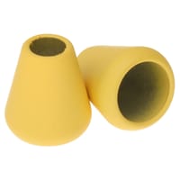 Silicone Jaune 6 mm Embouts De Cordon Cône