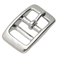 17 mm - Chrome - Boucle de Ceinture Double Barreau