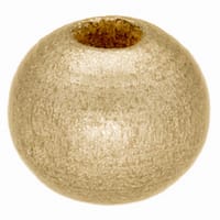 2,5 mm - Perle Boule en Bois - Or
