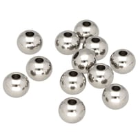 2,5 mm - Edelstahl Runde Perle - Silber