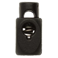 Noir - Serrure à Cordon Carré Plastique - 17 x 9 mm