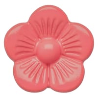 Perle Curseur Fleur - Sombre Rose