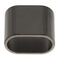 Gun Metal Tube de Cordon 'Double' 20mm