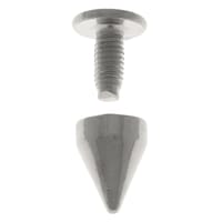 'Plaqué Nickel' 10 mm x 7 mm rivet cône