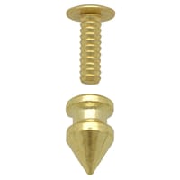 'Plaqué Laiton' 12 x 8 mm rivet cône