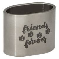 Acier Inoxydable Tube de Cordon 'Friends Forever' 20 mm